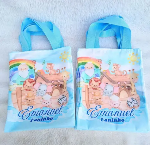 Lembrancinha Ecobag Arca de Noé