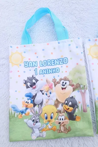 Lembrancinha Ecobag Baby Louney Tunes