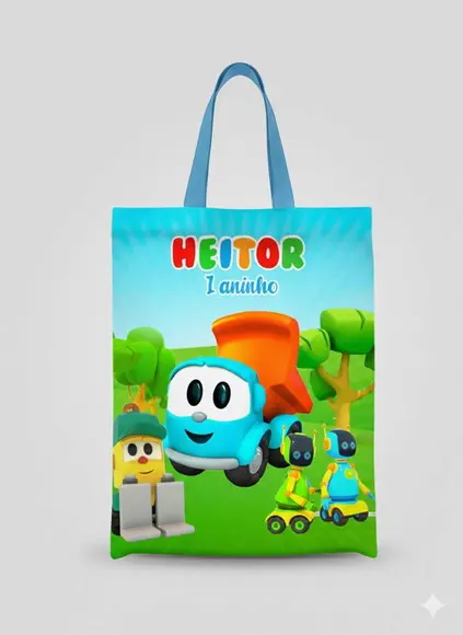 Lembrancinha Ecobag Leo o Caminhão