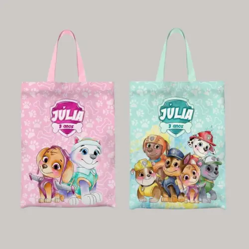 Lembrancinha Ecobag Patrulha Canina