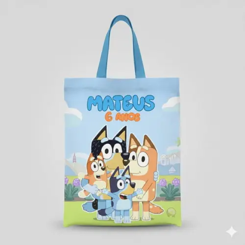 Lembrancinha Ecobag Personalizada Bluey