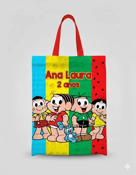 Lembrancinha Ecobag Turma da Mônica