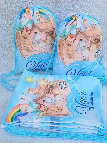 Mochila Saco Personalizada Arca de Noé