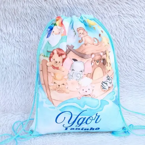 Mochila Saco Personalizada Arca de Noé