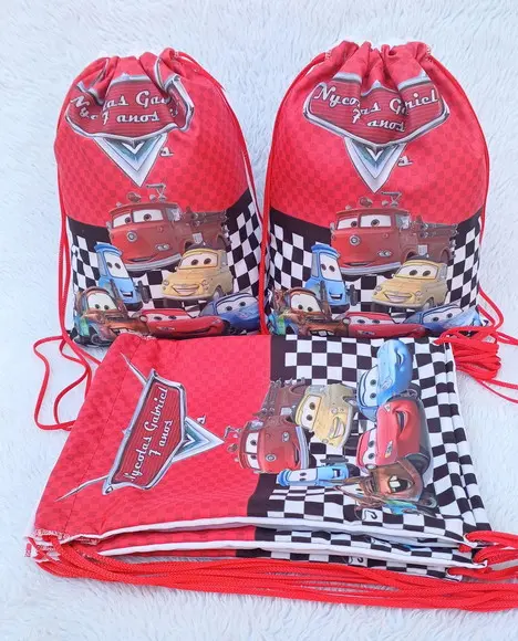 Mochila Saco Personalizada Carros