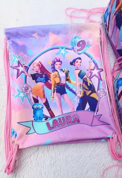 Mochila Saco Personalizada Guerreiras do Kpop