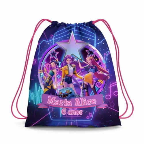 Mochila Saco Personalizada Guerreiras do Kpop