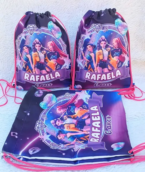 Mochila Saco Personalizada Guerreiras do Kpop