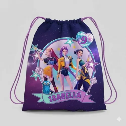 Mochila Saco Personalizada Guerreiras do Kpop