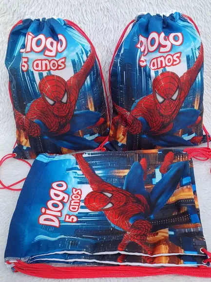 Mochila Saco Personalizada Homem Aranha
