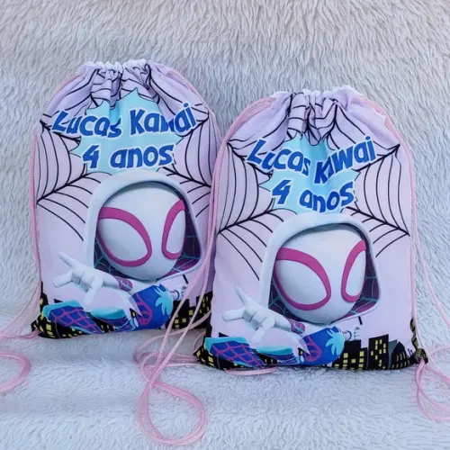 Mochila Saco Personalizada Homem Aranha