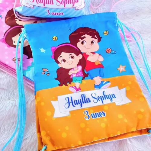 Mochila Saco Personalizada Maria Clara e Jp