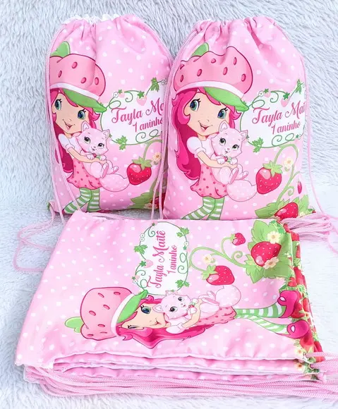 Mochila Saco Personalizada Moranguinho
