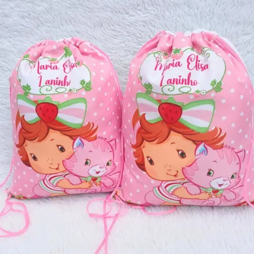 Mochila Saco Personalizada Moranguinho Baby