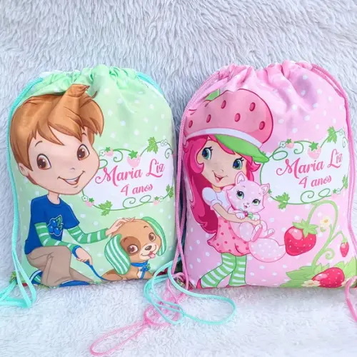 Mochila Saco Personalizada Moranguinho