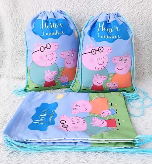 Mochila Saco Personalizada Pepa Pig