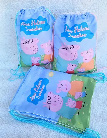 Mochila Saco Personalizada Pig