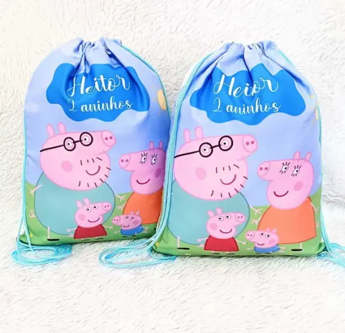 Mochila Saco Personalizada Pepa Pig