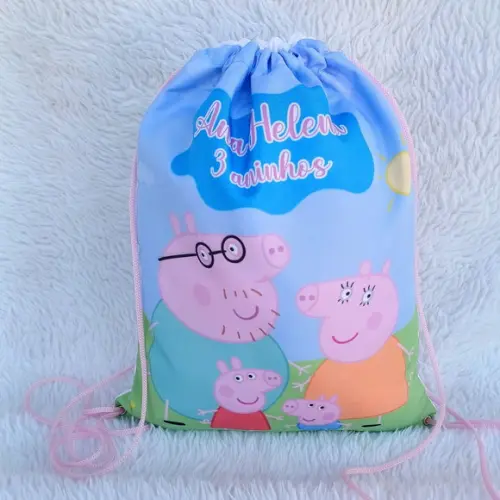 Mochila Saco Personalizada Pig