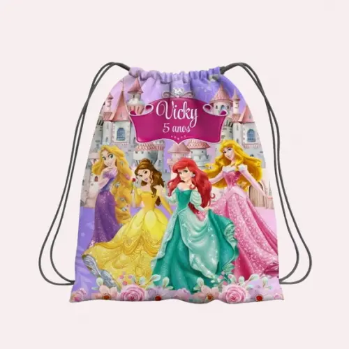 Mochila Saco Personalizada Princesas