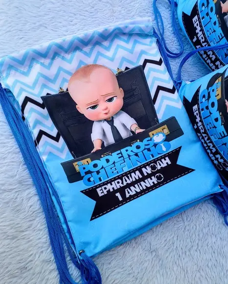 Mochila Saco Personalizada Poderoso Chefinho