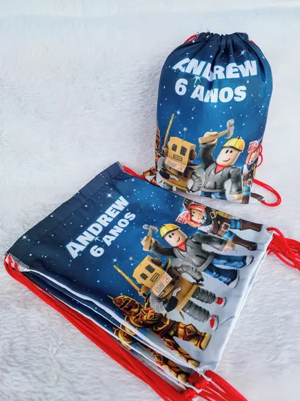 Mochila Saco Personalizada Roblox