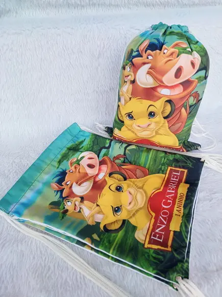 Mochila Saco Personalizada Rei Leão