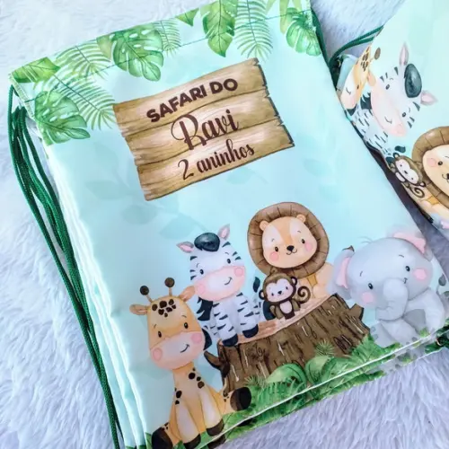 Mochila Saco Personalizada Safari Baby