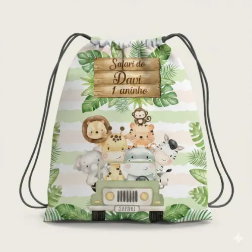Mochila Saco Personalizada Safari