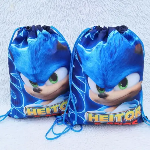 Mochila Saco Personalizada Sonic