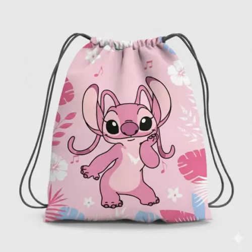 Mochila Saco Personalizada Stitch