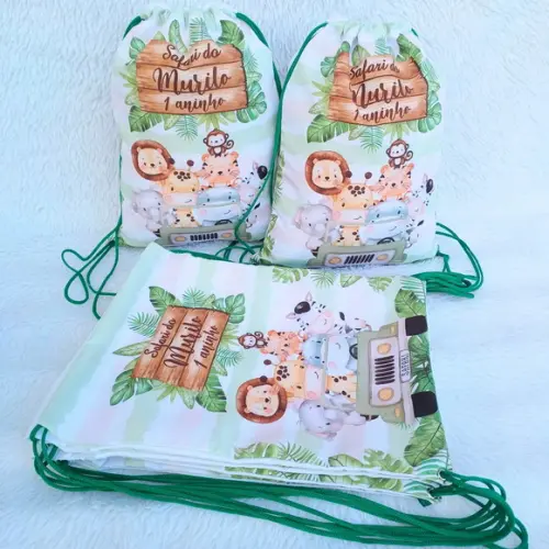 Mochila Saco Personalizada Safari Baby