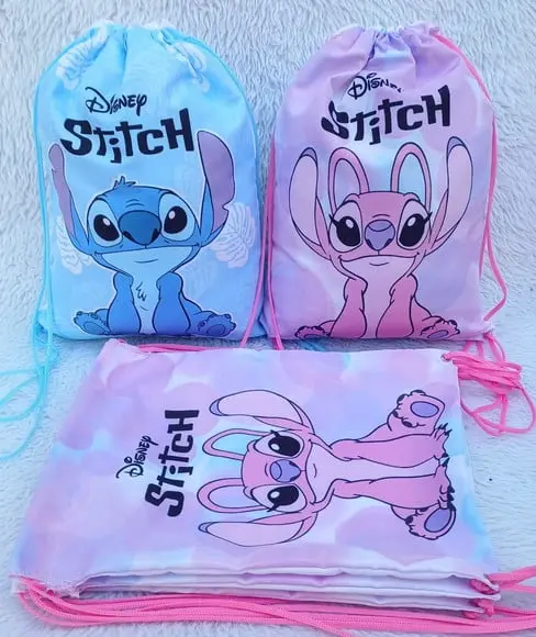 Mochila Saco Personalizada Stitch