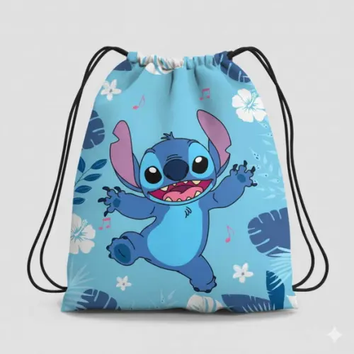 Mochila Saco Personalizada Stitch