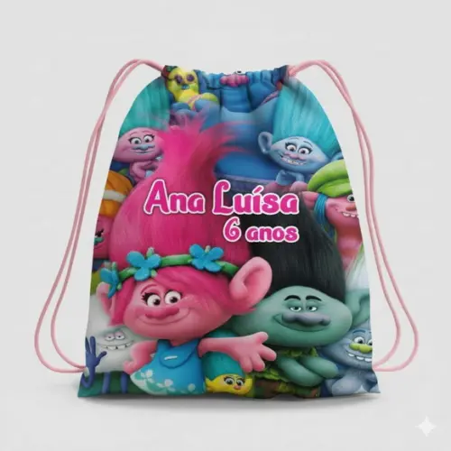 Mochila Saco Personalizada Trolls