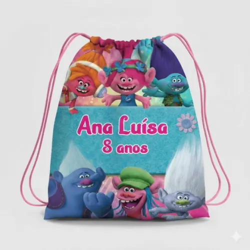 Mochila Saco Personalizada Trolls