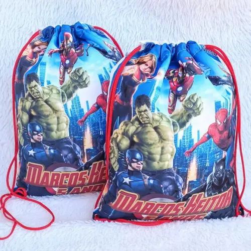 Mochila Saco Personalizada Vingadores