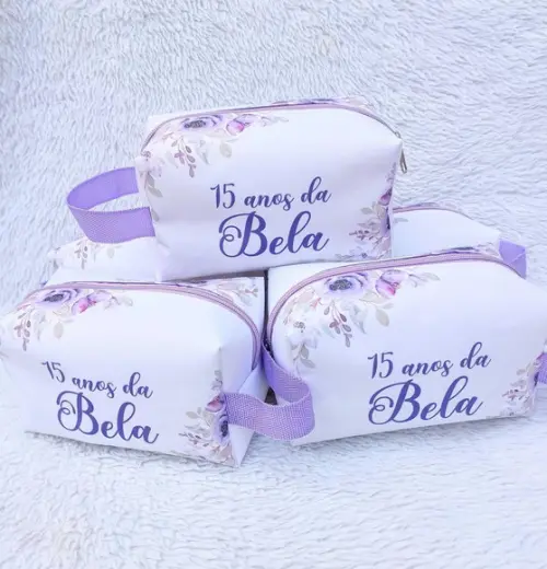 Necessaire Box Personalizada 15 Anos Lilás