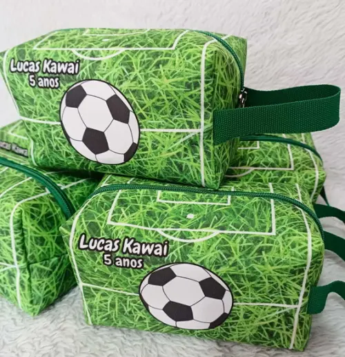 Necessaire Box Personalizada Tema Infantil Futebol