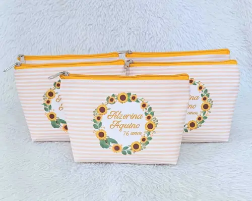Porta Moeda Personalizado Girassol