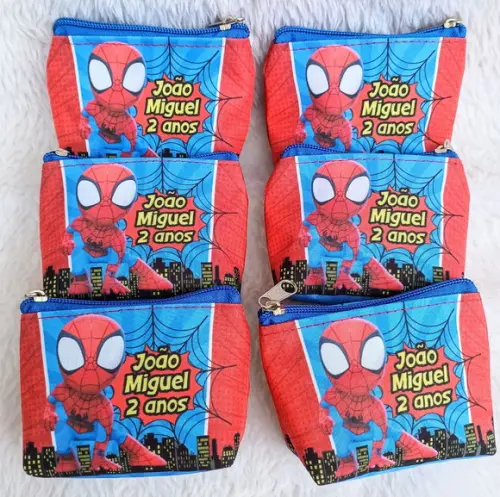 Porta Moeda Personalizado Homem Aranha Baby