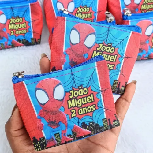 Porta Moeda Personalizado Homem Aranha Baby