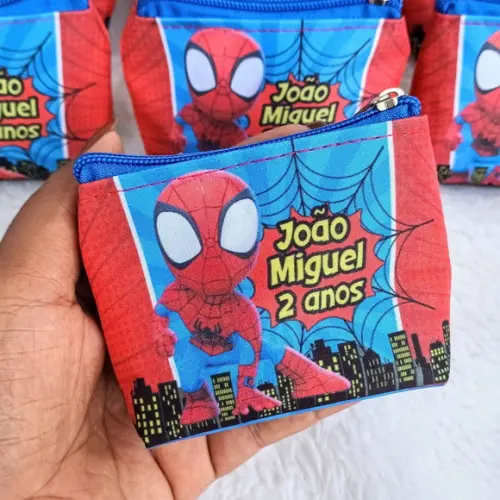 Porta Moeda Personalizado Homem Aranha Baby
