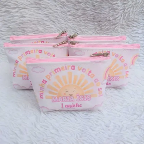 Porta Moeda Personalizado Minha Primeira Volta ao Sol