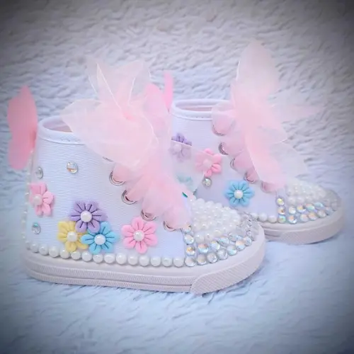 Tênis Personalizado Infantil Jardim de Borboletas 19/20