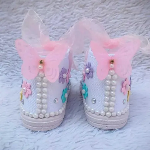 Tênis Personalizado Infantil Jardim de Borboletas 19/20