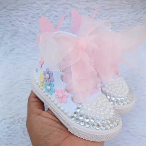 Tênis Personalizado Infantil Jardim de Borboletas 19/20