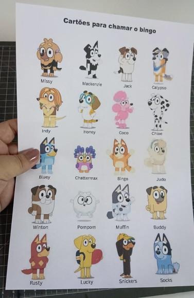 Arquivo de Corte Bingo da Bluey