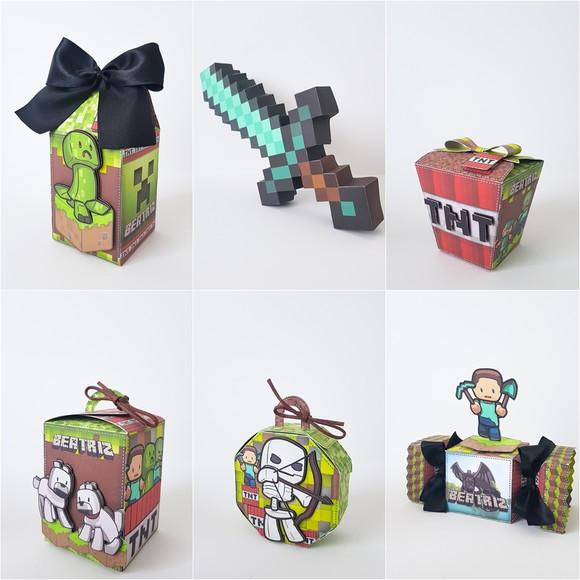 Arquivo de Corte Caixas Minecraft