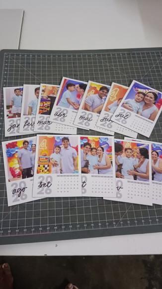 Arquivo de Corte Calendário Polaroid 2026